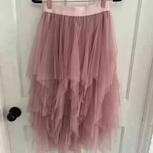 Pink tulle skirt